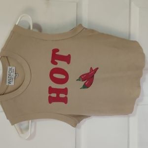 Wildfox print crop tank